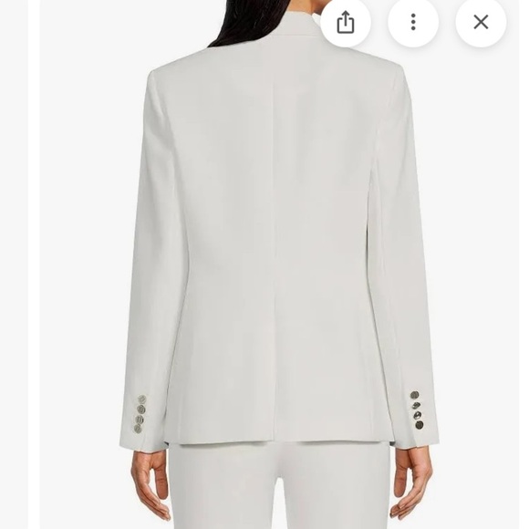 Karl Lagerfeld Women’s White Blazer One Button Single New size 12 - Picture 7 of 9